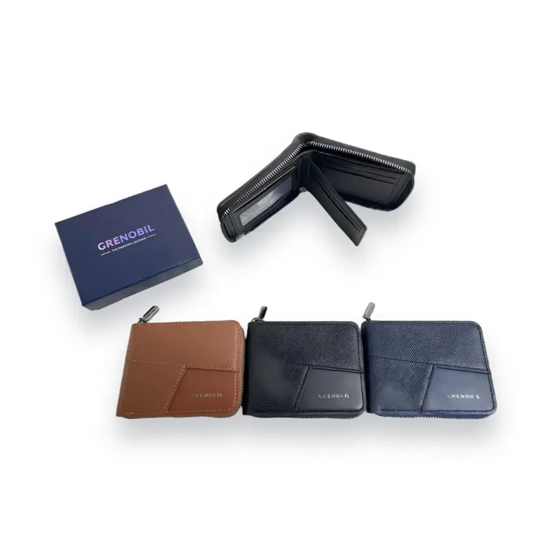 portefeuille pliable en cuir pour homme-1 - Portefeuille Pour Homme - Vente en gros articles Afrique_Sacs_Parfums_Petit é...