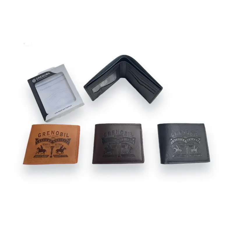 portefeuille pliable en cuir pour homme-2 - Portefeuille Pour Homme - Vente en gros articles Afrique_Sacs_Parfums_Petit é...