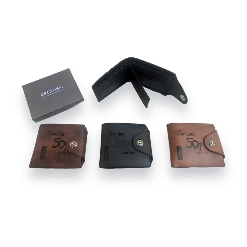 portefeuille pliable en cuir pour homme-4 - Portefeuille Pour Homme - Vente en gros articles Afrique_Sacs_Parfums_Petit é...