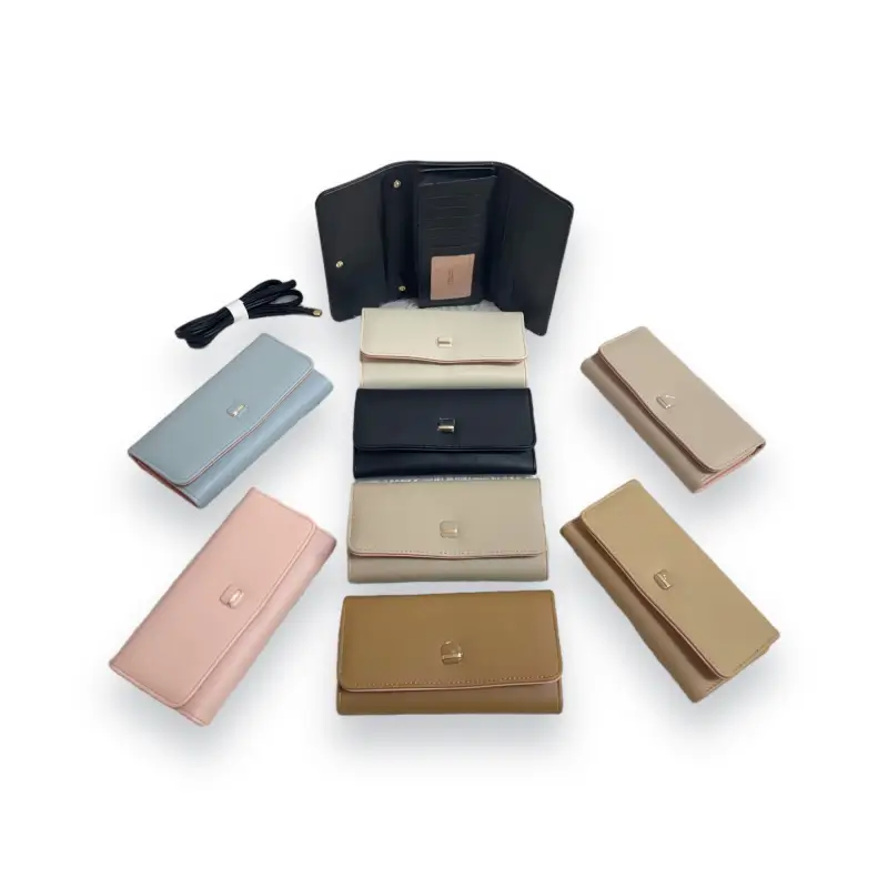 portefeuille en cuir pour femmes-15 - Portefeuille Pour Femme - Vente en gros articles Afrique_Sacs_Parfums_Petit électro...