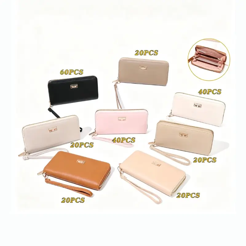 portefeuille en cuir pour femmes-49 - Portefeuille Pour Femme - Vente en gros articles de la vie quotidienne Afrique_Sacs ...